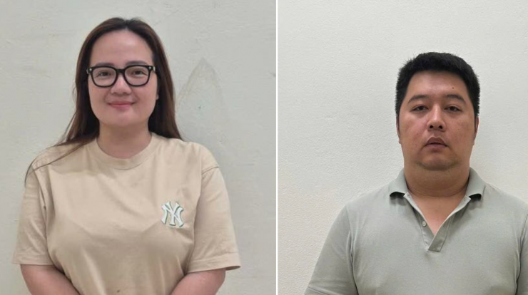 Hoàng Thị Hường (trái) cùng đồng phạm. Ảnh: BCA