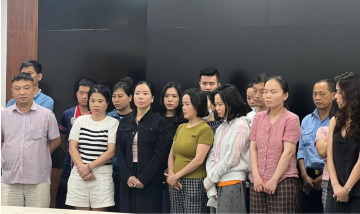 Một số bị can trong vụ án.