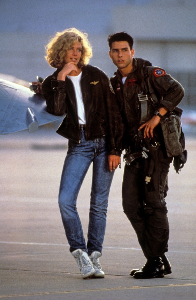 Nhân vật Charlotte "Charlie" Blackwood và Pete "Maverick" Mitchell trong "Top Gun" năm 1986. Ảnh: Everett Collection