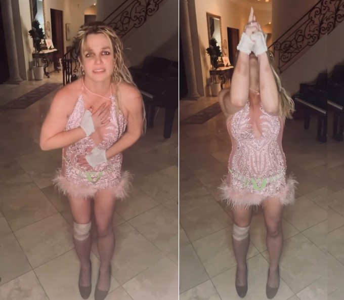 Britney Spears bị thương ở tay và chân.