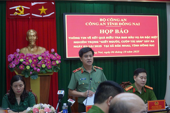 Thiếu tướng Nguyễn Đức Hải, Giám đốc Công an tỉnh Đồng Nai thông tin về vụ án