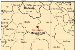 Tin tức trong ngày - Quảng Ngãi xảy ra động đất 4.9 độ, gây rung chấn ở nhiều tỉnh