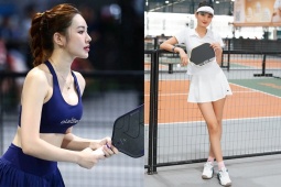 Thể thao - Hot girl Kiều Trinh so tài chân dài Lê Thúy cao 1m84 tranh chức vô địch pickleball