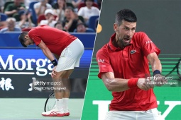 Djokovic nôn ọe trên sân, than thời tiết quá khắc nghiệt ở Thượng Hải