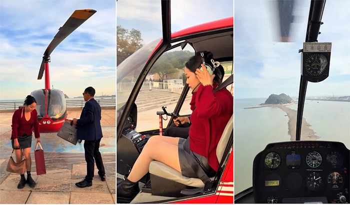 Tự lái trực thăng về quê tránh tắc đường, 2 anh em gây tranh cãi - 1