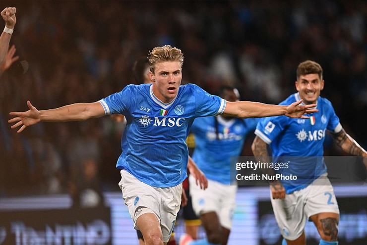Hojlund đang thể hiện phong độ rất cao tại Napoli
