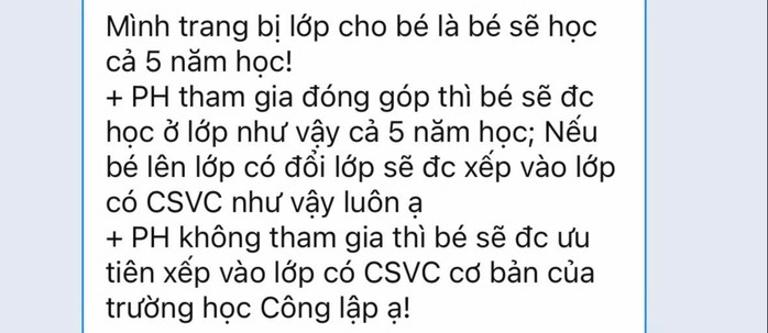 Tin nhắn gây xôn xao của giáo viên chủ nhiệm với phụ huynh
