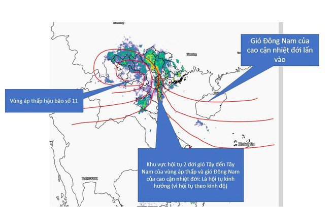 Lý giải nguyên nhân gây mưa đặc biệt lớn ở Hà Nội và Thái Nguyên trong sáng nay