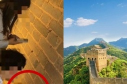 Du lịch - Khắc tên, vẽ trái tim lên Vạn Lý Trường Thành, đôi trẻ nhận kết đắng