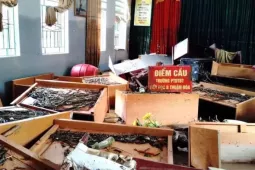 Giáo dục - du học - Hình ảnh ngôi trường dân tộc bán trú tại Tuyên Quang ngổn ngang sau mưa lũ