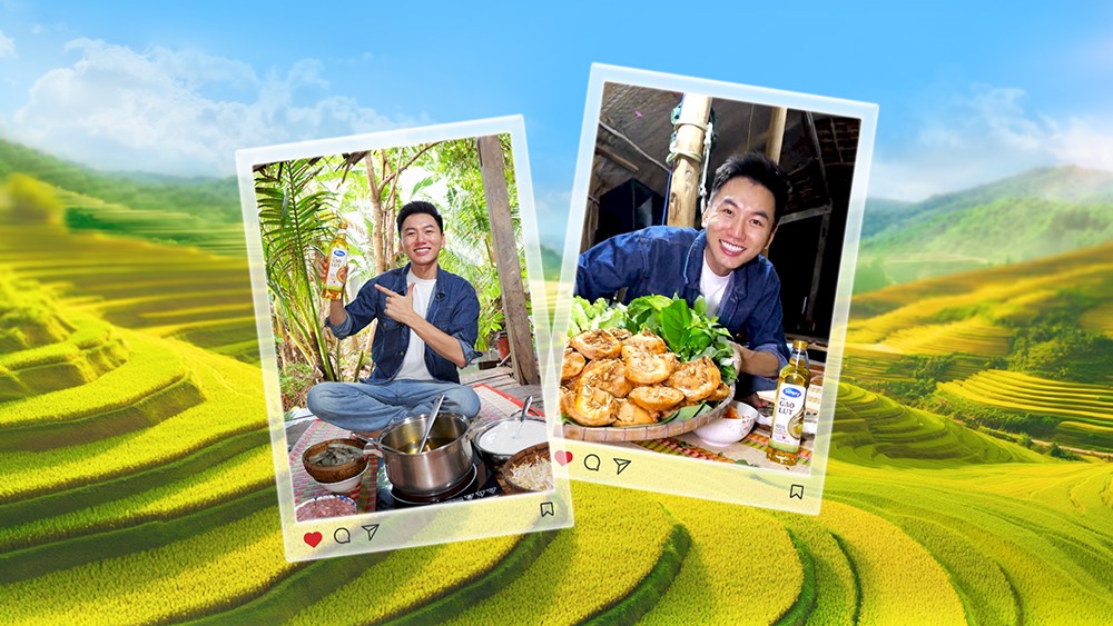 Chàng vlogger giới thiệu dầu gạo lứt được sản xuất tại Việt Nam trong sự tự hào