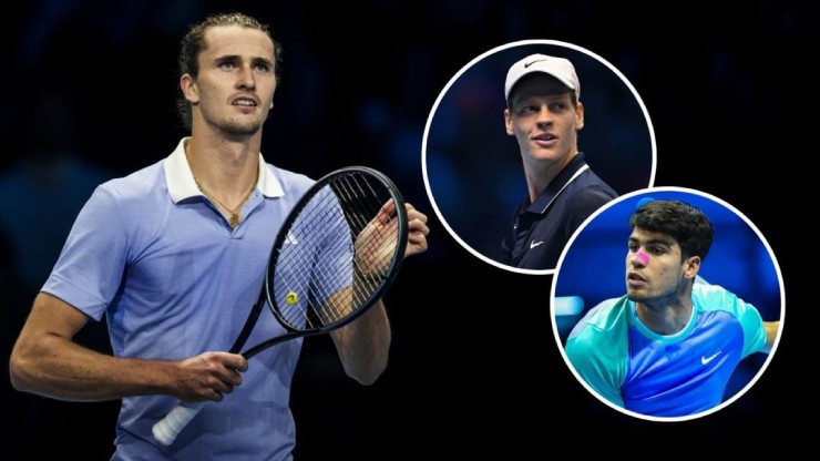 Zverev (bên trái) sau khi cáo buộc về Sinner - Alcaraz, nhận trận thua sốc ở vòng 3 Thượng Hải Masters 2025