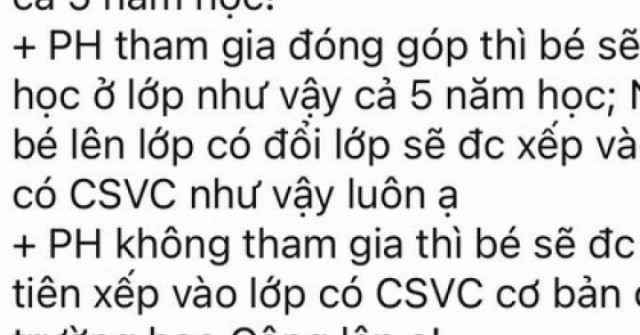 TP HCM: Xôn xao những tin nhắn vận động phụ huynh học sinh "đóng góp"