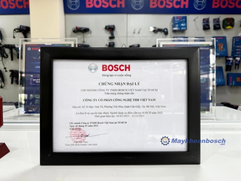 THB Việt Nam - đối tác phân phối dụng cụ điện Bosch chính hãng