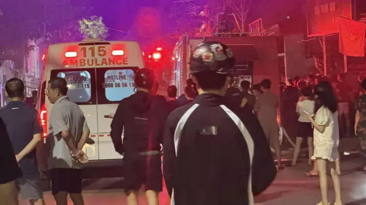 Khu vực xảy ra vụ cháy.