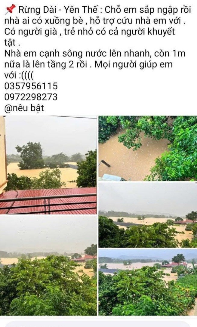 Lực lượng Công an tiếp nhận thông tin từ những dòng trạng thái kêu cứu đăng trên Facebook.