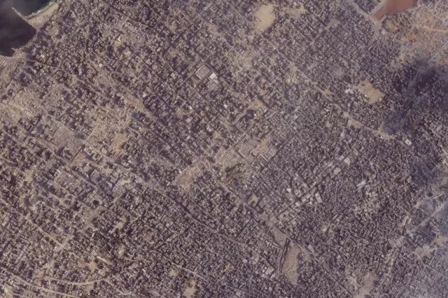 Dải Gaza sau hai năm chiến sự. Ảnh: NBC NEWS