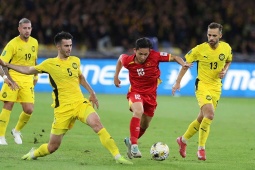 Video bóng đá Malaysia - Việt Nam: Đẳng cấp dàn sao nhập tịch (Vòng loại Asian Cup)