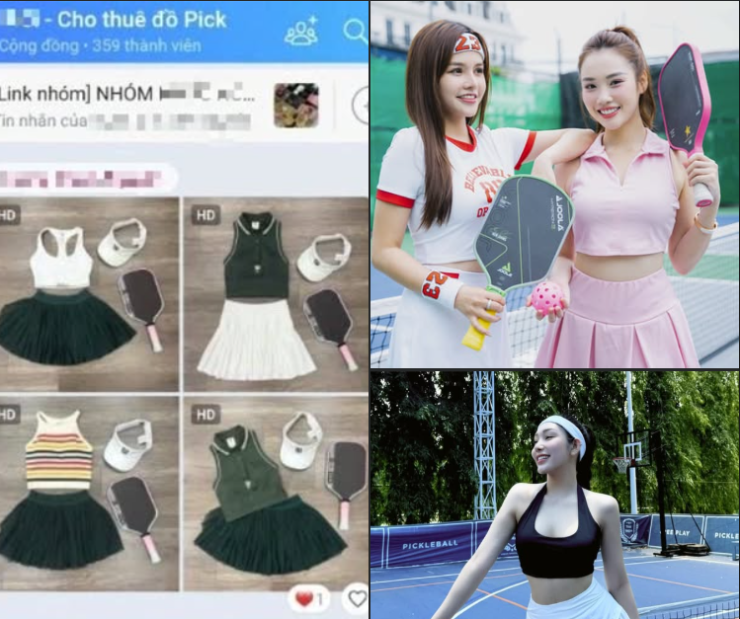 Nghề "hốt bạc" nhờ pickleball: Cho phái đẹp thuê đồ, kiếm 40-50 triệu đồng/tháng - 1