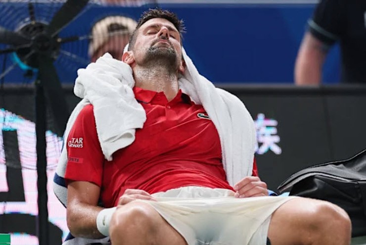 Nole gần như kiệt sức khi thi đấu ở vòng 4 Thượng Hải Masters