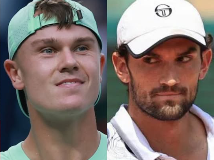 Rune (bên trái) phải cẩn trọng trước Vacherot (bên phải)