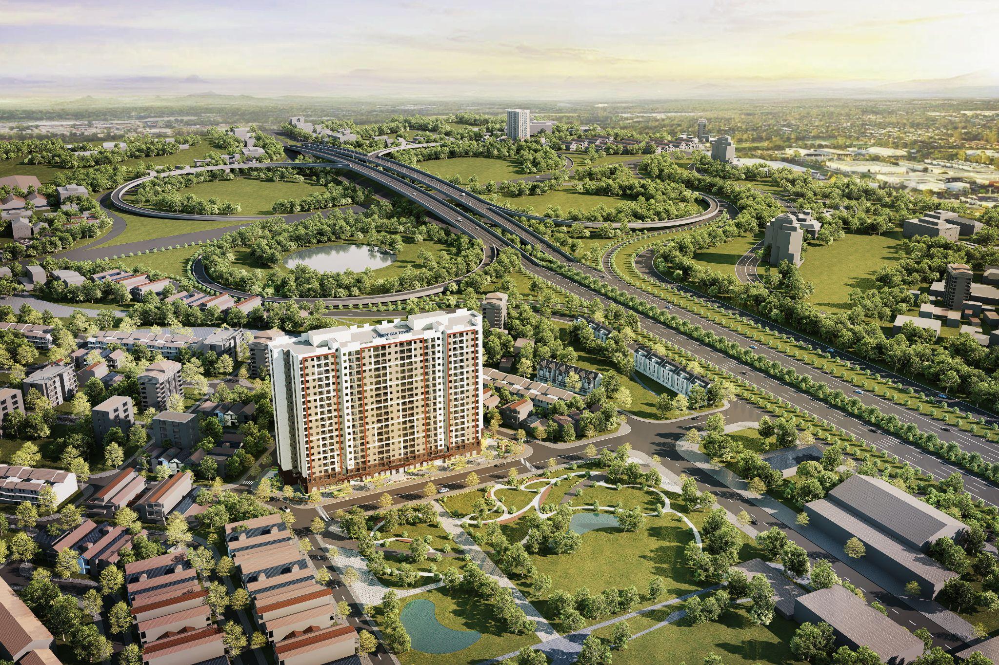 Phối cảnh tổng thể dự án Phenikaa Tower Hòa Lạc