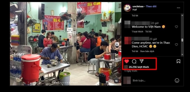 Bài đăng đang "viral" của nữ du khách.