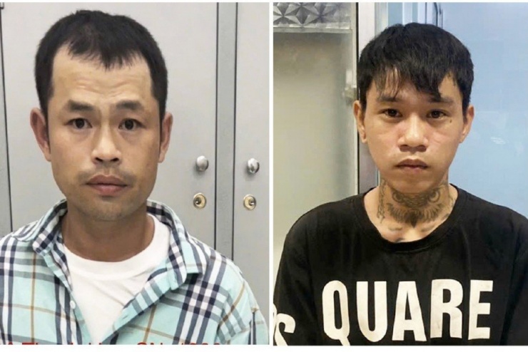 Lê Thanh Huy (bên trái) và Trần Trung Thực