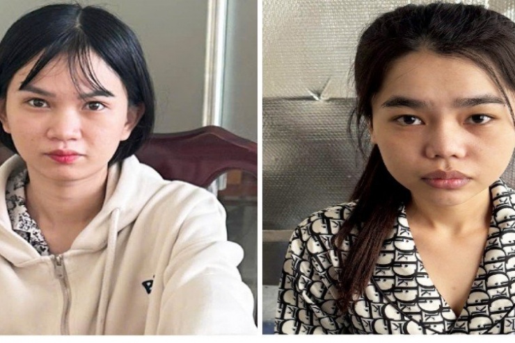 Nguyễn Sang Ngọc Ánh (bên trái) và Nguyễn Thị Thùy Dương.