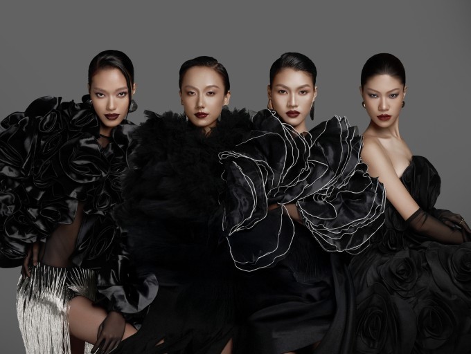 Bốn thí sinh vào chung kết VNTM 2025: Mai Hoa, Mỹ Ngân, Bảo Ngọc, Giang Phùng (từ trái qua).