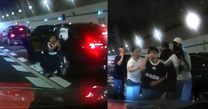 Bé trai quỳ khóc giữa đường để cầu xin mọi người giúp đỡ. Ảnh: Mothership