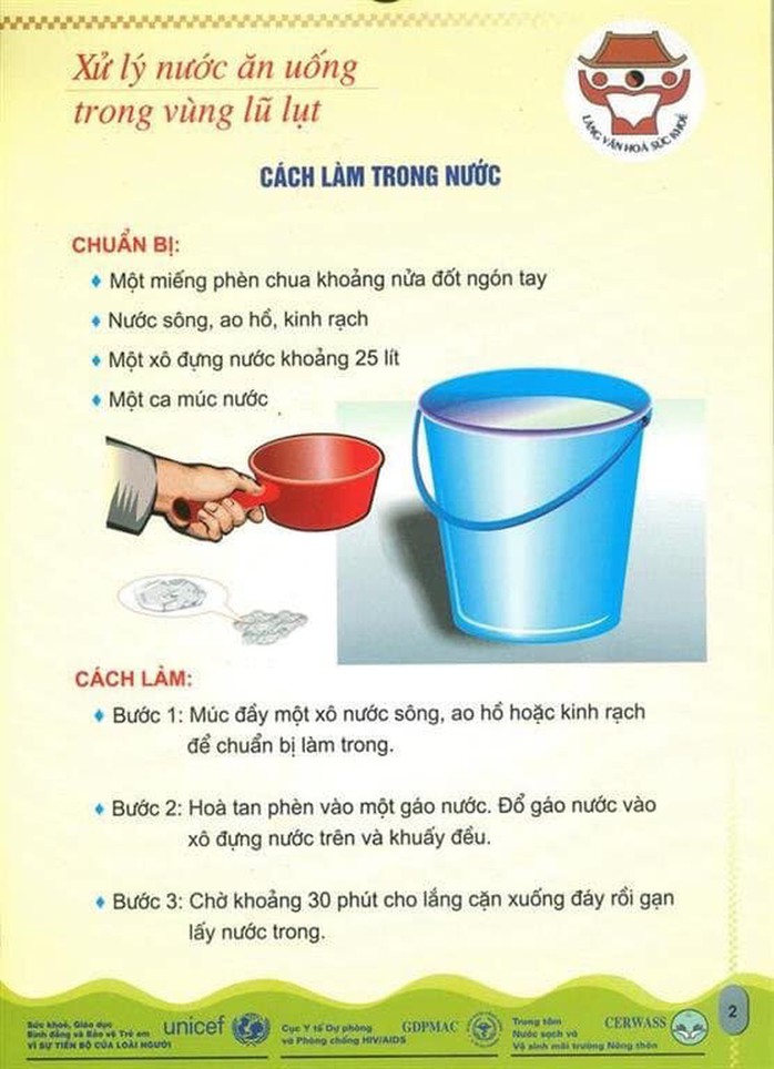 Hướng dẫn khử trùng nước bằng hóa chất hoặc đun sôi