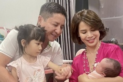 Giải trí - Hạnh phúc xế chiều của Chí Trung và doanh nhân Ý Lan, Hòa Minzy vui hết cỡ bên đạo diễn 'Mưa đỏ'