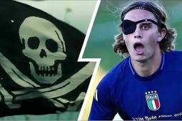 Kỳ quặc tuyển U21 Italia hóa "cướp biển", bịt mắt để luyện công