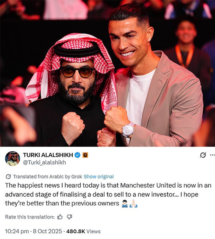 Turki Al-Sheikh – người khiến dư luận xôn xao với phát biểu về khả năng Man Utd đổi chủ