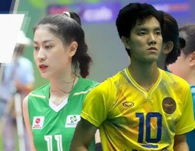 Thiếu vắng Bích Tuyền (số 10) bên phía Ninh Bình, Kiều Trinh (số 11) bên kia lưới đã chơi thăng hoa 