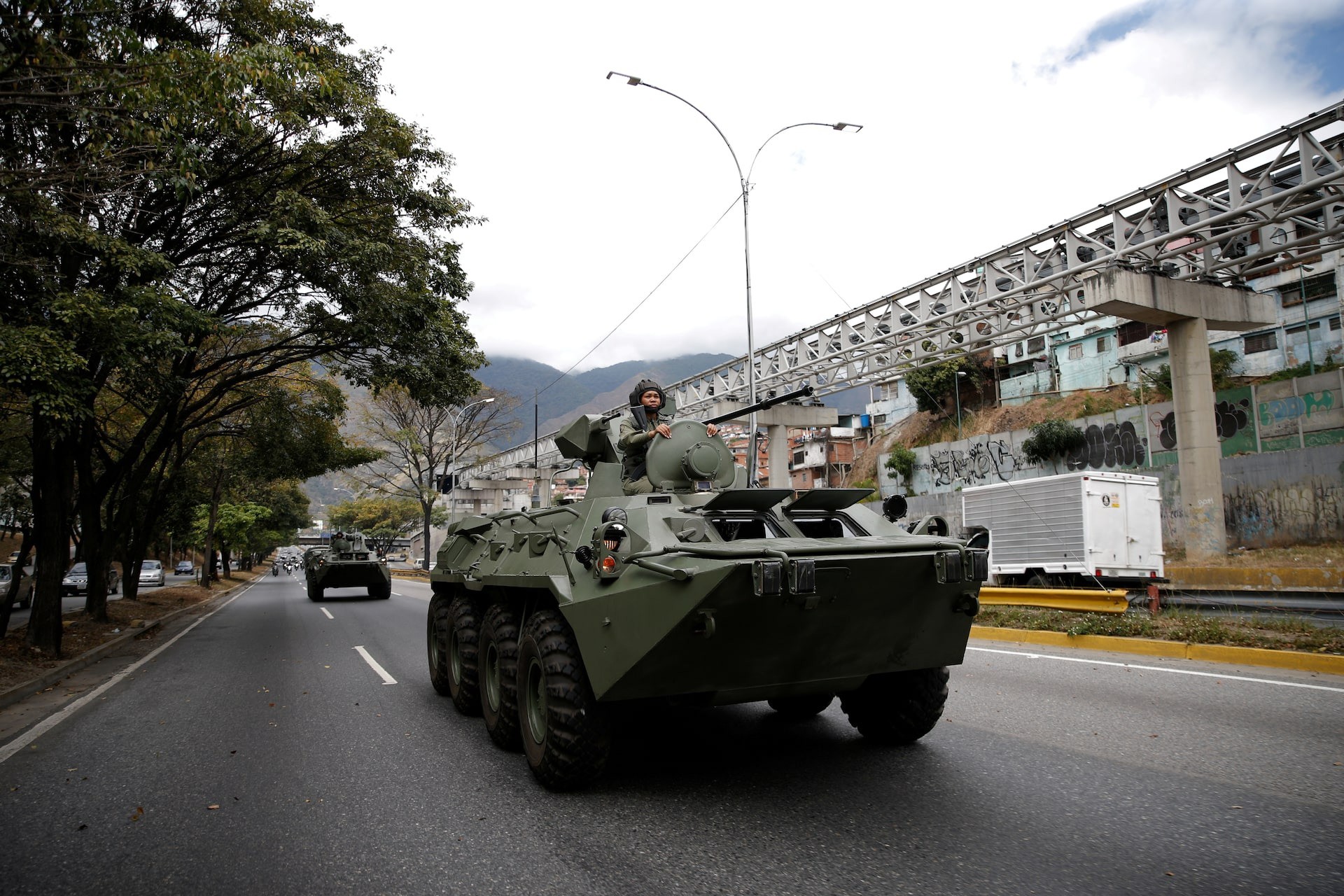Một hoạt động tập trận gần đây của Venezuela. Ảnh: Reuters