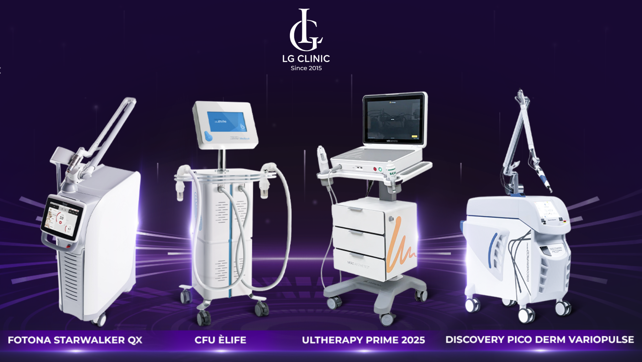 Những thiết bị công nghệ cao đắt đỏ nhất thế giới được trang bị đồng bộ tại LG Clinic Phú Nhuận.