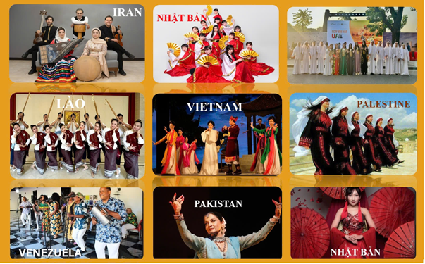 Lễ hội Văn hóa thế giới tại Hà Nội 2025 quy tụ 48 quốc gia tham dự (Ảnh do BTC cung cấp)