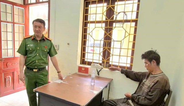 Đối tượng Phùng Vần Cản giết em họ do nghi ngờ bị "bỏ bùa" tại cơ quan Công an. Ảnh: Công an tỉnh Cao Bằng