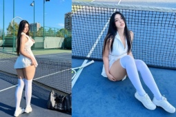 Mỹ nhân tung loạt ảnh gợi cảm với trang phục tennis, không thua kém pickleball