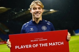 Bóng đá - Hojlund ghi bàn như máy: 7 bàn &amp; 1 kiến tạo, được UEFA vinh danh