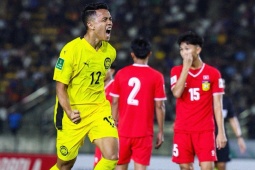 Bóng đá - Video bóng đá Lào - Malaysia: Sức ép ngàn cân, hiệp hai sụp đổ (Vòng loại Asian Cup)