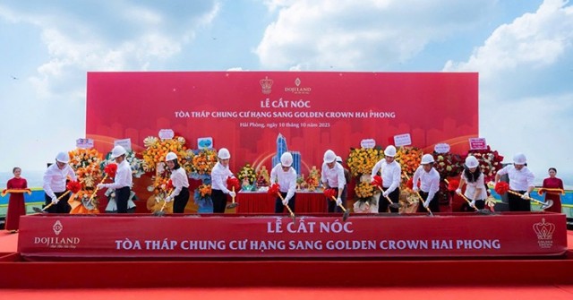 Golden Crown Hai Phong chính thức cất nóc, khẳng định vị thế biểu tượng phố cảng