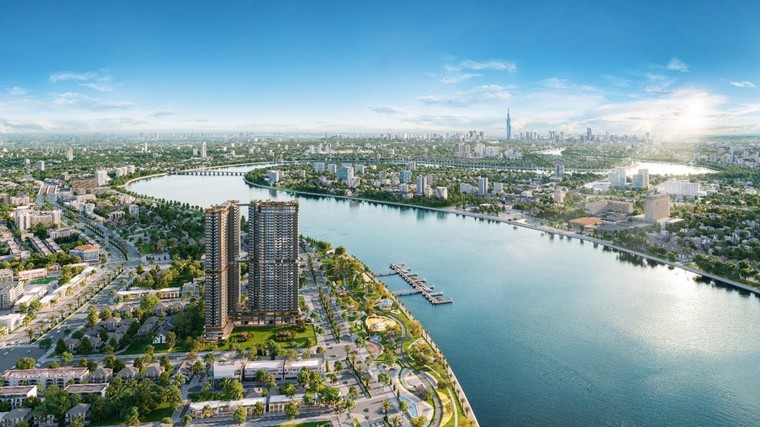 A&amp;T Saigon Riverside tọa lạc ngay mặt tiền đường ven sông Sài Gòn, kế bên quốc lộ 13 - dự án hứa hẹn là một nơi ở lý tưởng để tận hưởng không gian sống trong lành đậm chất nghỉ dưỡng ngay giữa nhịp phố thị sôi động của khu vực trung tâm khu Đông Bắc TPHCM.