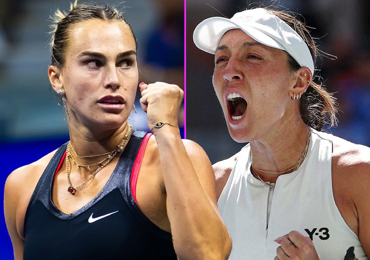 Trong 10 lần gặp nhau trước đó, Sabalenka (bên trái) thắng 8 và chỉ thua 2 trước Pegula (bên phải)