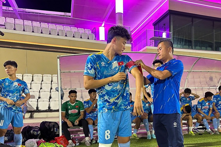 U23 Việt Nam thể hiện quyết tâm trước khi bước vào cuộc đấu gặp U23 Qatar