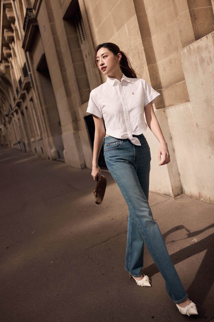 Lương Thùy Linh xuất hiện thanh lịch tại "Kinh đô ánh sáng".