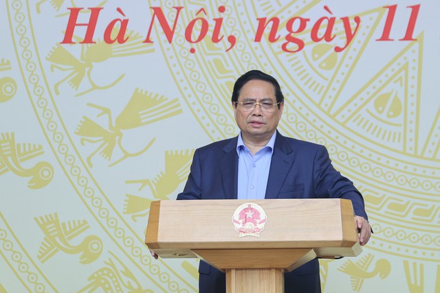 Thủ tướng Phạm Minh Chính: Nhà ở xã hội không phải nằm ở nơi "khỉ ho cò gáy", đất " đầu thừa đuôi thẹo". Ảnh: Nhật Bắc