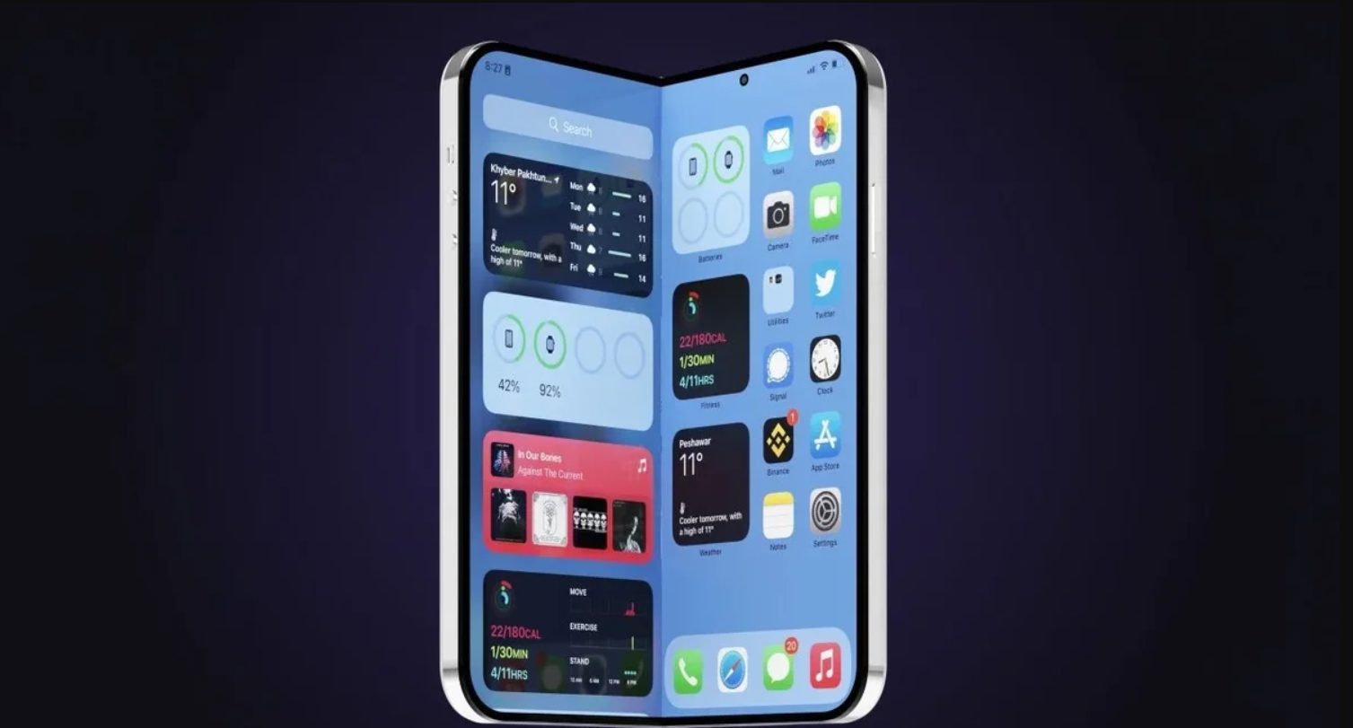 Ảnh concept iPhone Fold.